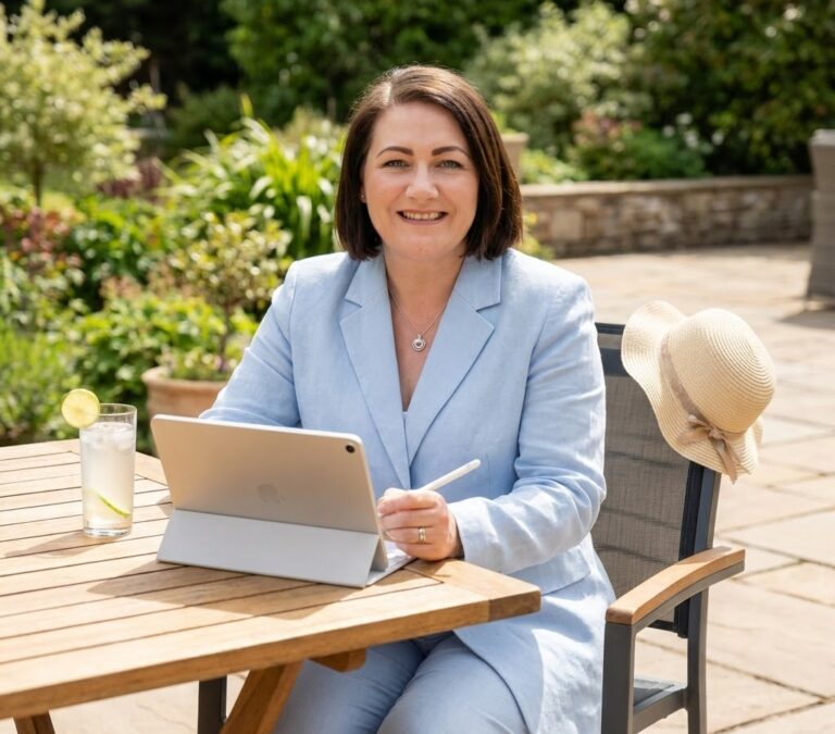 Louise working in your garden